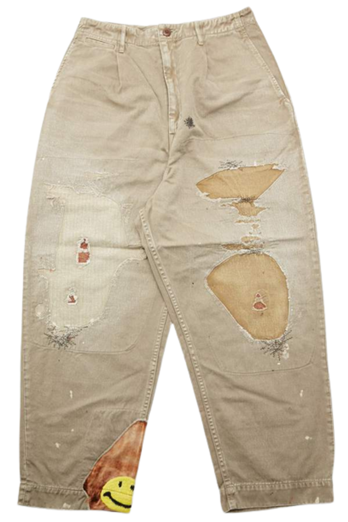 Kapital Beige High Waisted Nime Pants