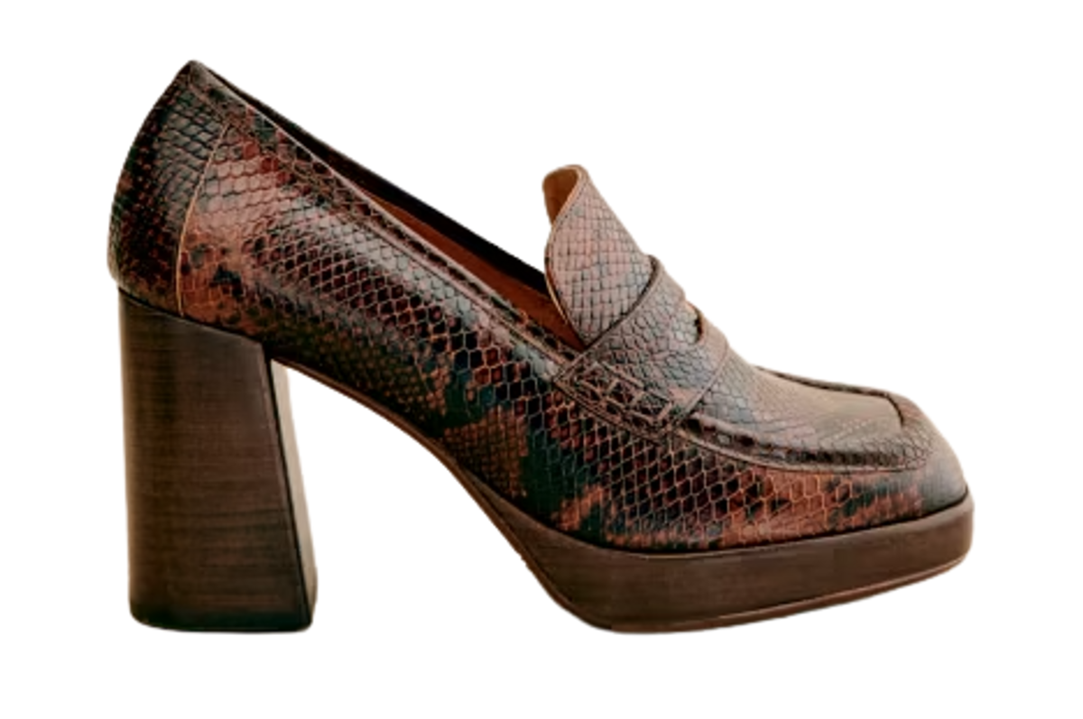 Sezane Brown Python Print Jessie Loafers WHAT S ON THE STAR Sezane brown python print jessie loafers what s on the star