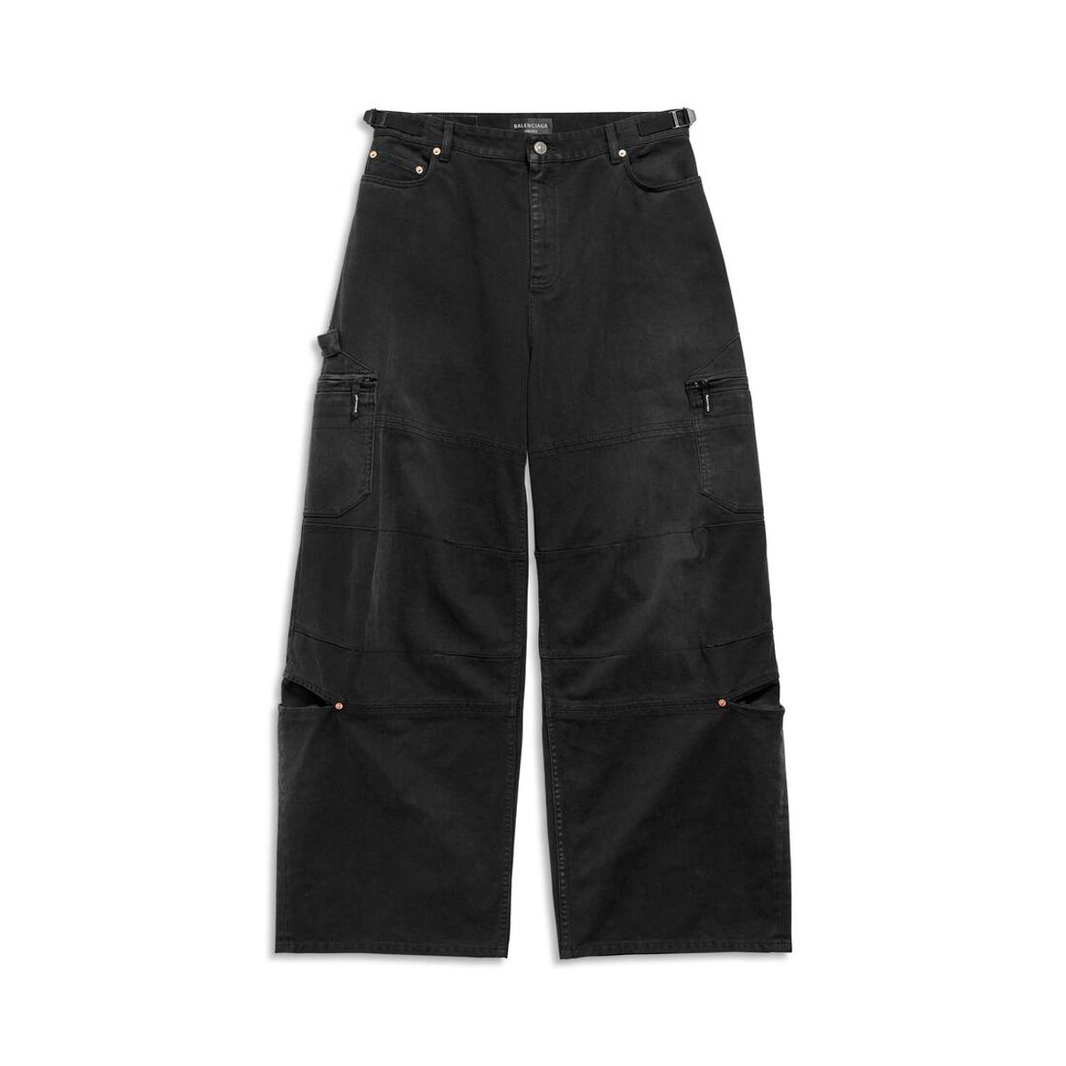 Balenciaga Cargo Black Soft Pants
