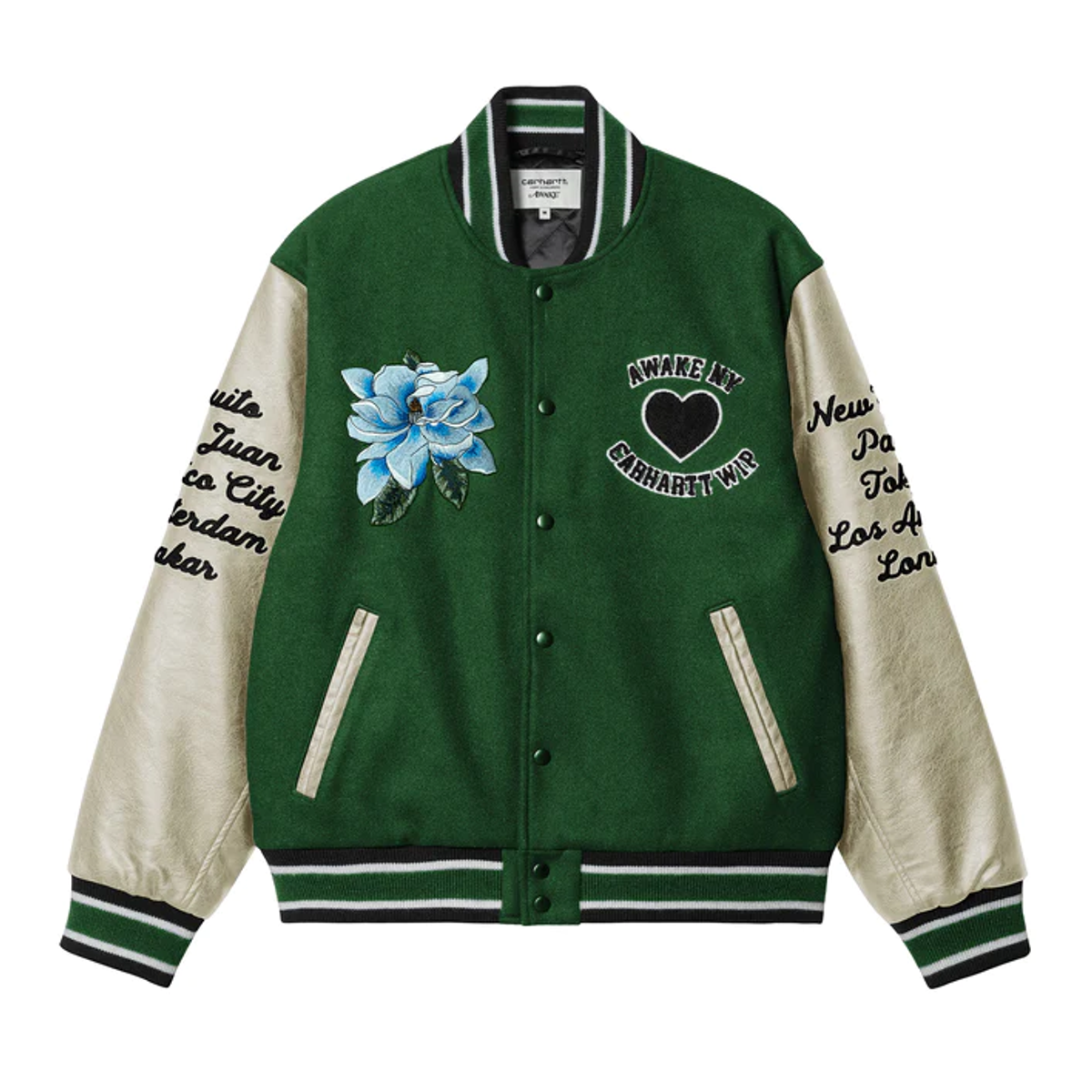 Awake NY Dark Green Carhartt WIP Teddy Jacket