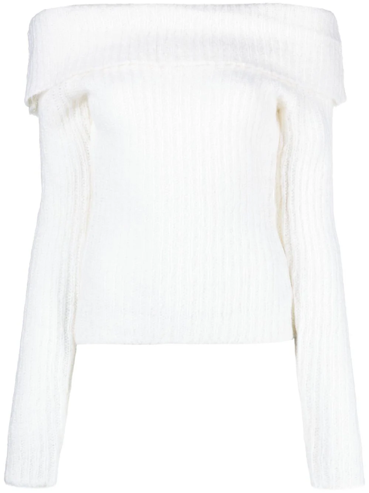 Reformation White Oberon Off-Shoulder Top