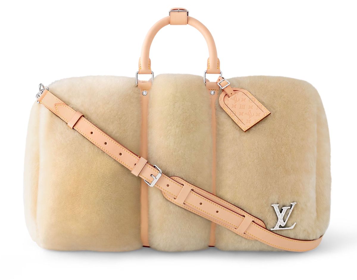 Louis Vuitton Keepall Bandouliere 50 Shearling Bag