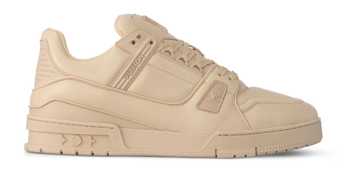 Louis Vuitton LV Beige Trainer Sneakers