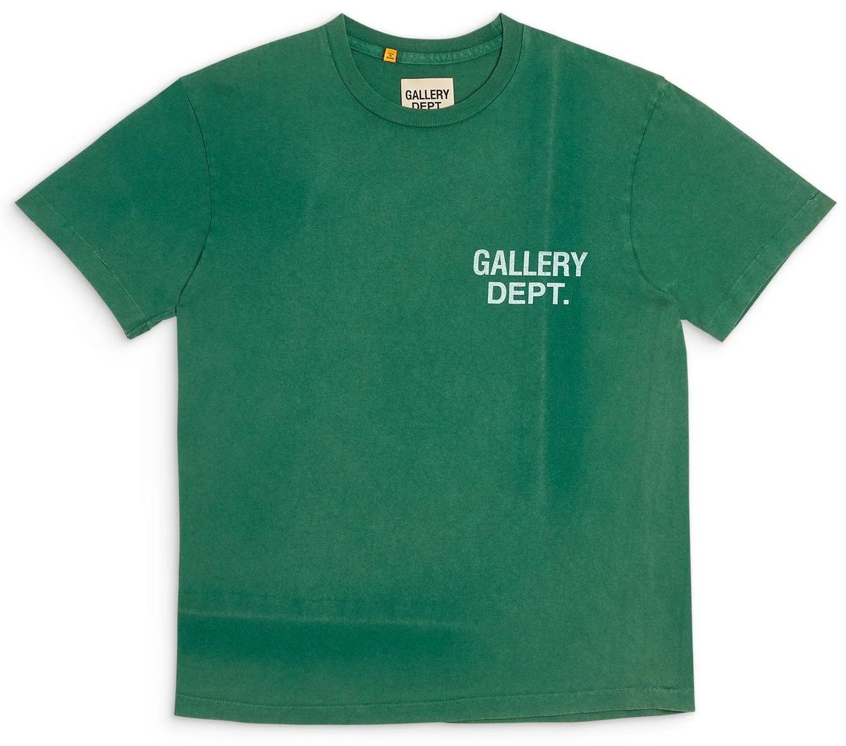 Gallery Dept. Vintage Logo-print Cotton-Jersey Green T-Shirt