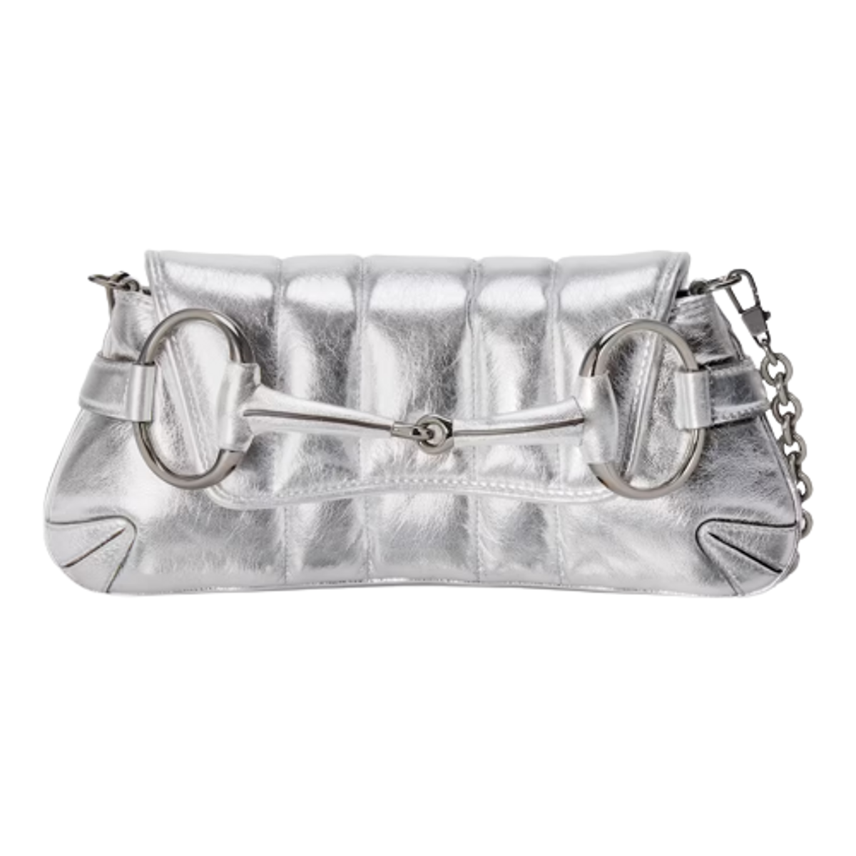 Gucci Silver Kleine Horsebit Chain Bag