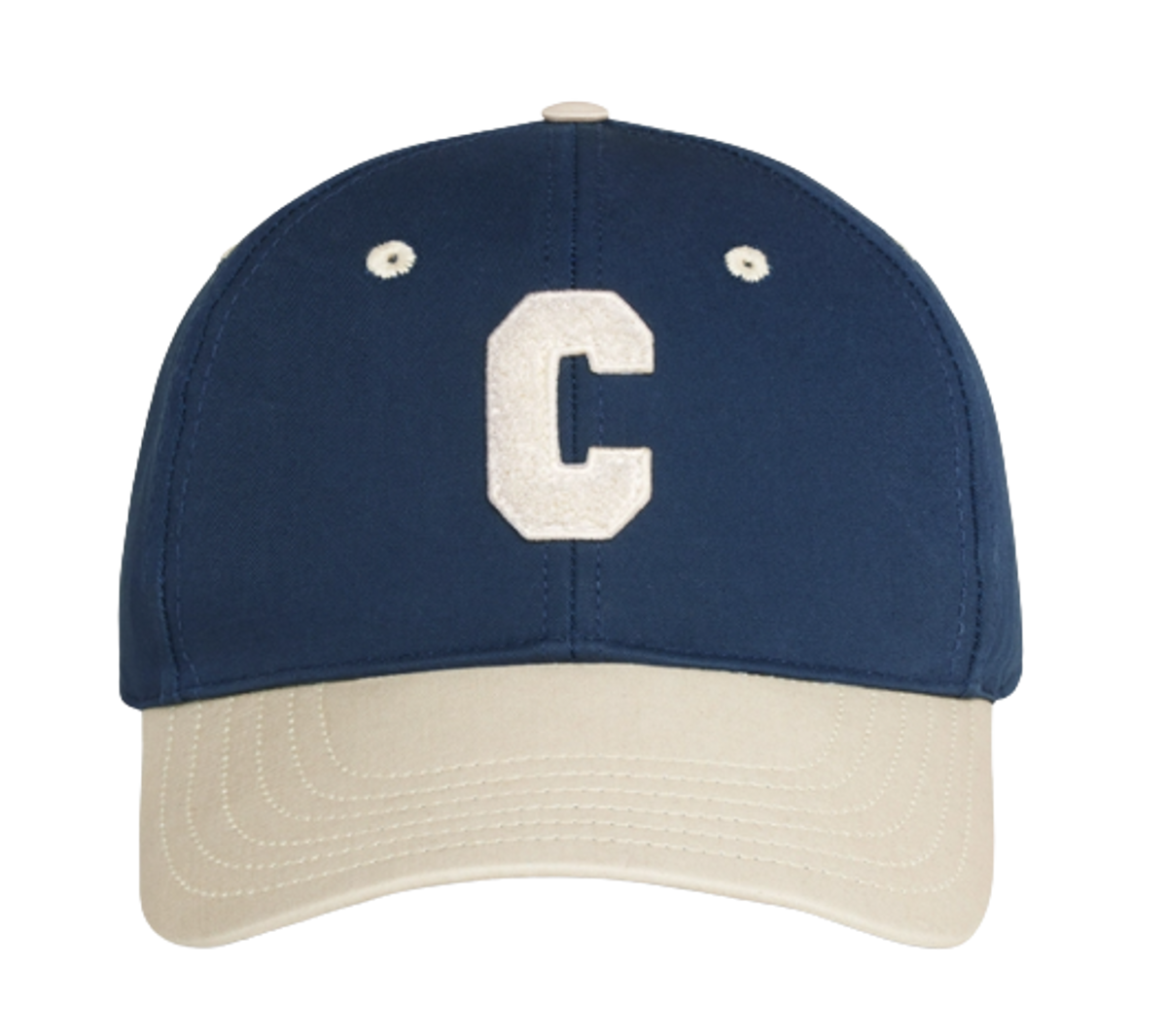 Celine Navy And Beige Initial Baseball Cap