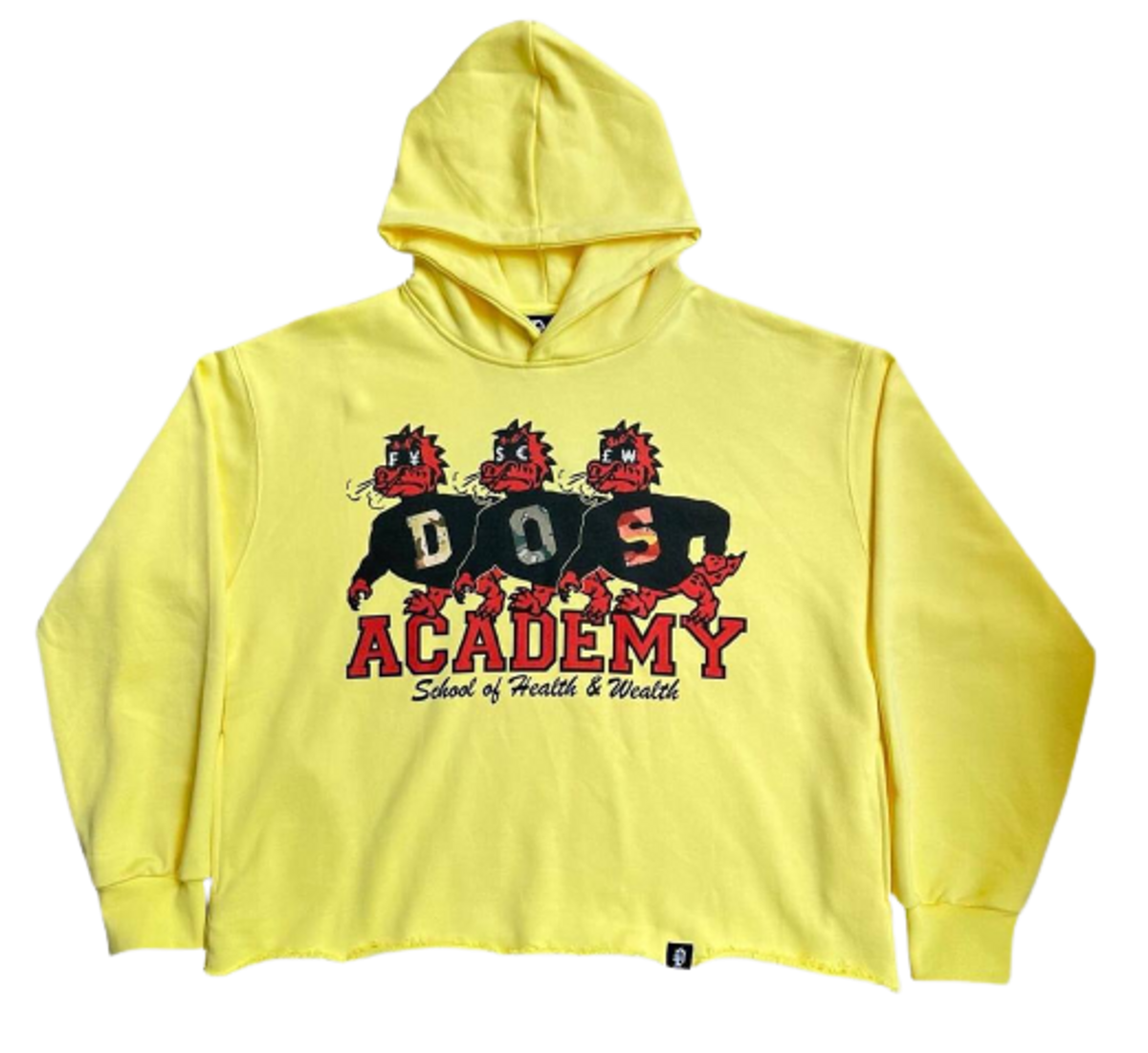 Don’t Overthink Style Yellow Logo Hoodie