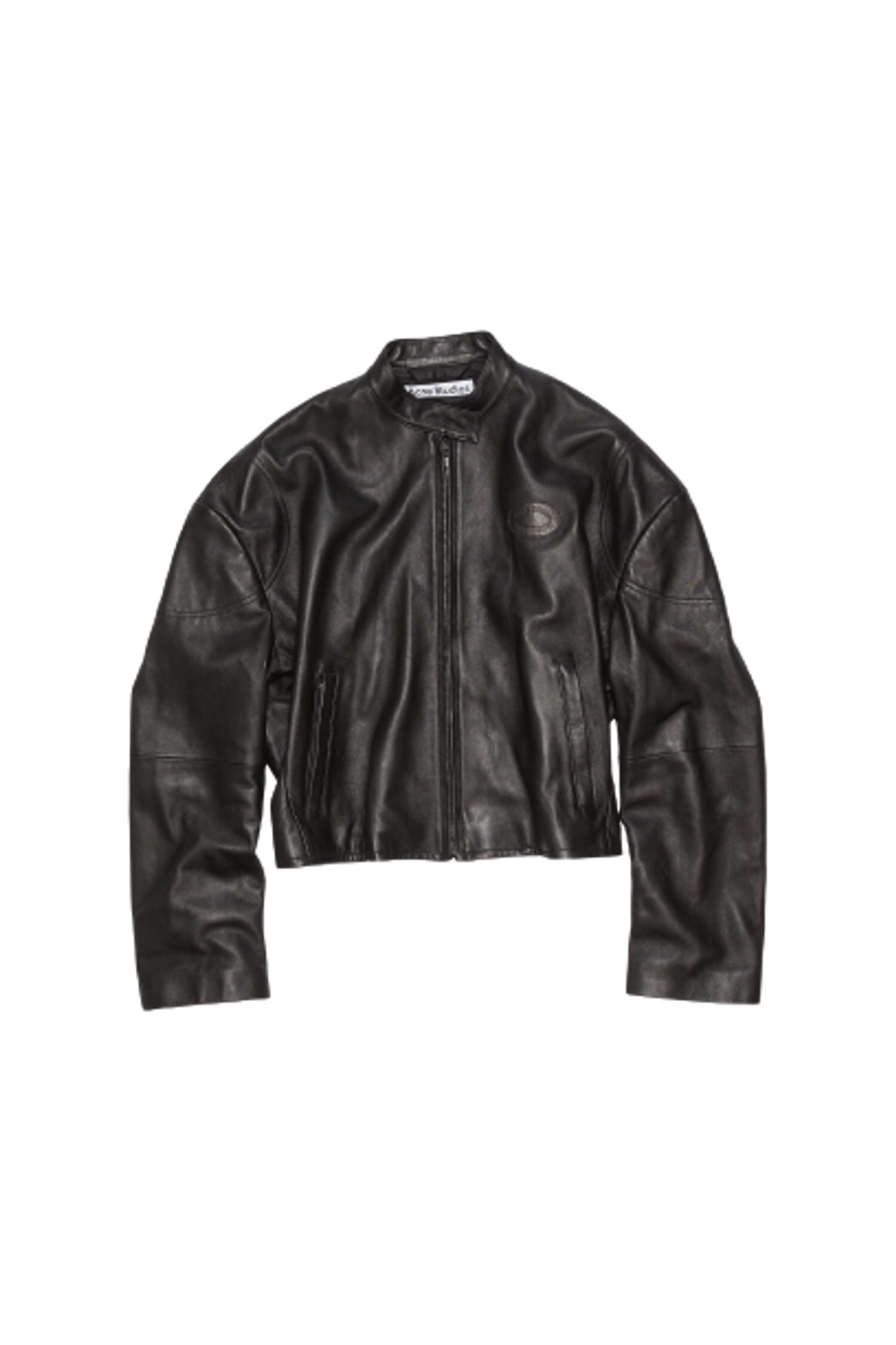 Acne Studios Leather Jacket In Black