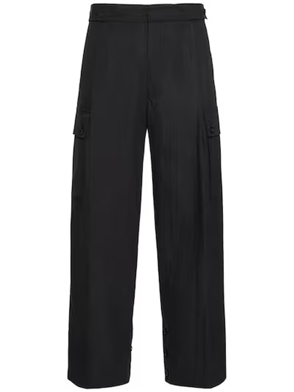 Bottega Veneta Navy Blue Cotton Baggy Cargo Pants