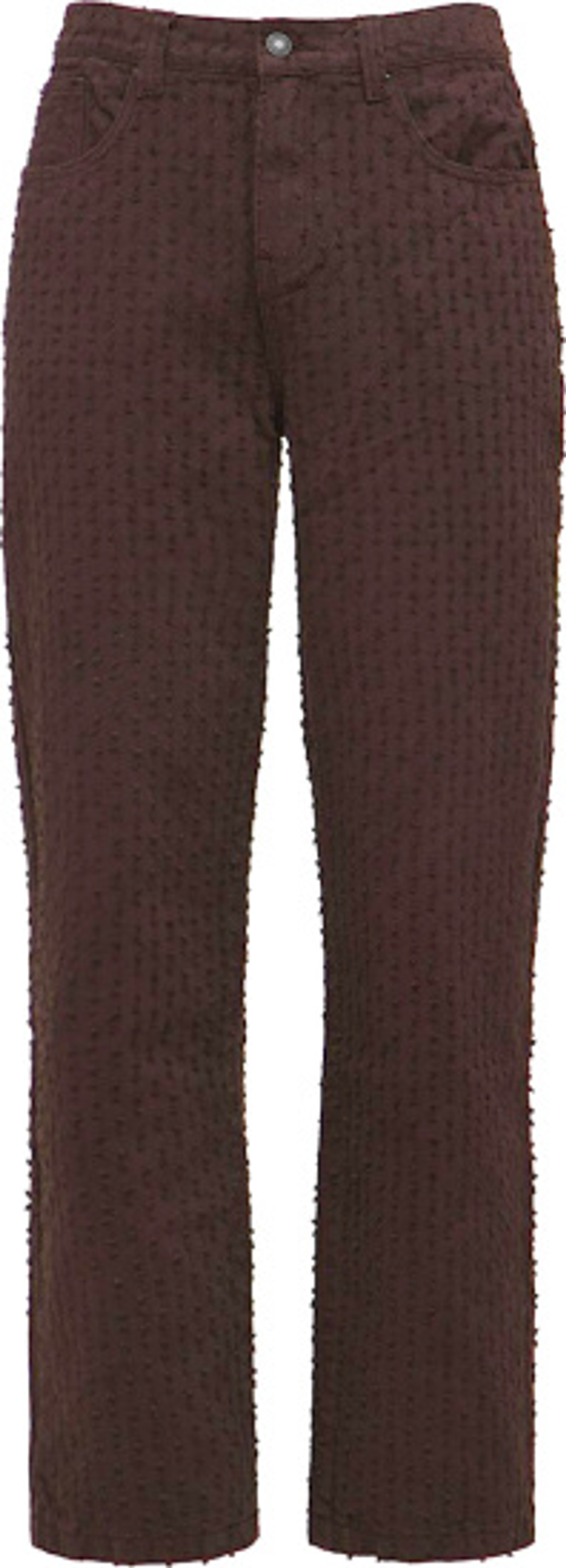 Jaded London Brown Allover Distressed Skater Jeans