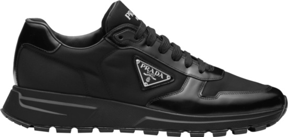 Prada Black Nylon And Leather PRAX 1 Sneakers