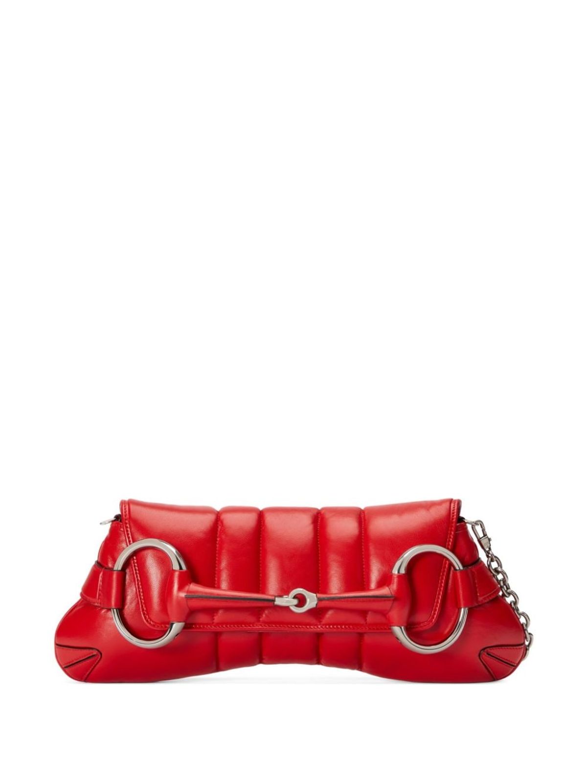 Gucci Horsebit Schultertasche In Beret Red