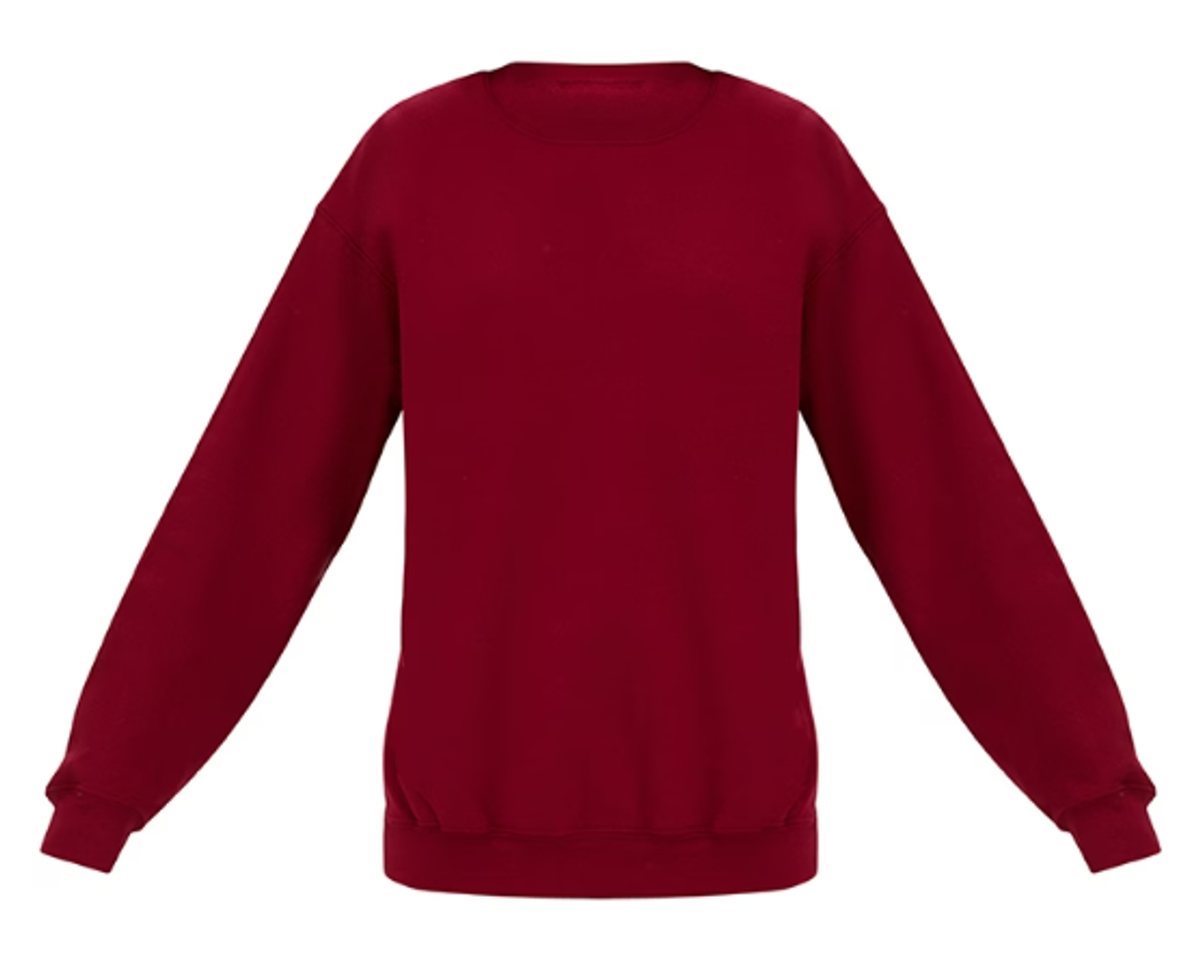 Pretty Little Thing Burgundy Ultimate Oversized Sweater