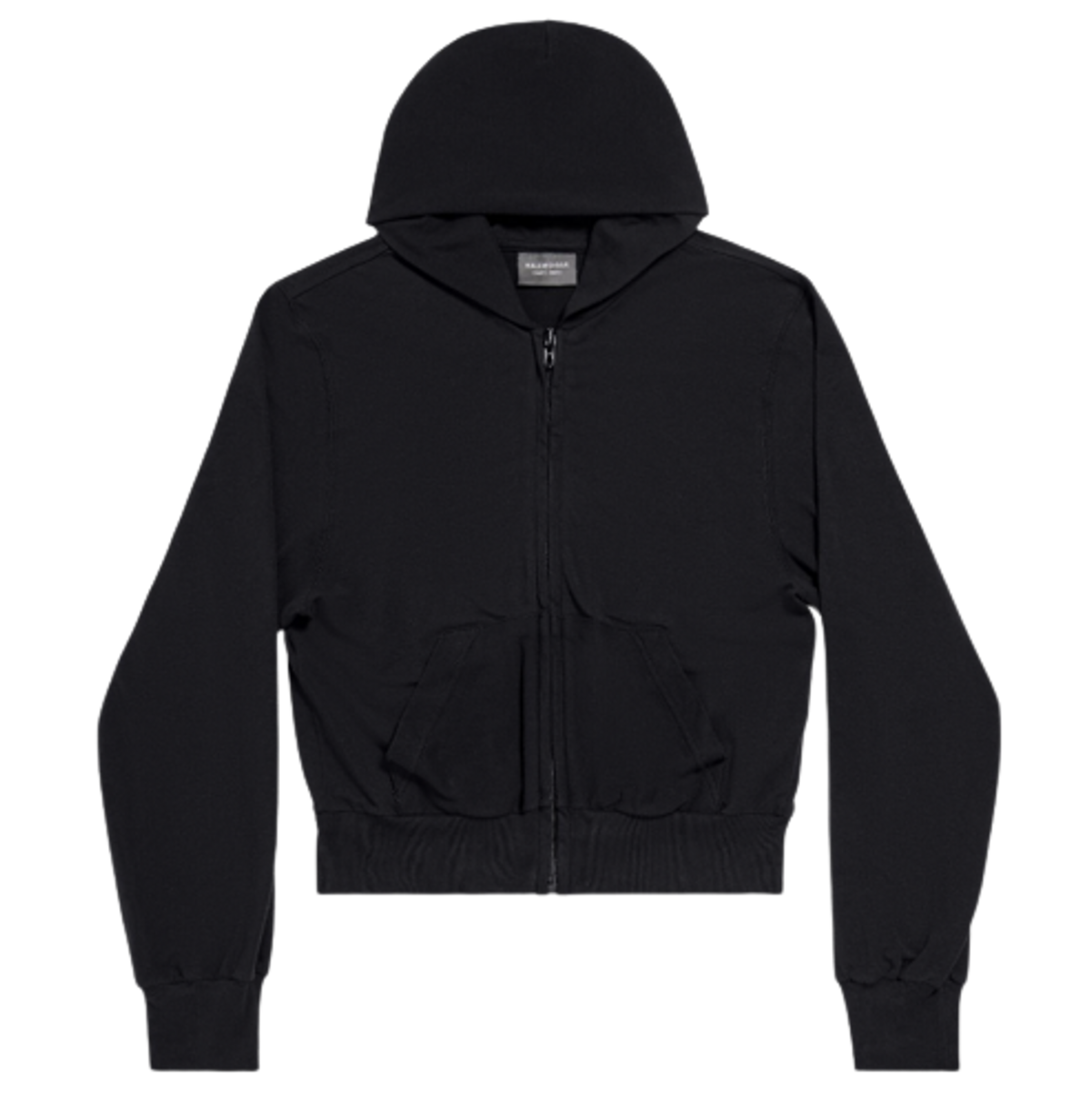Balenciaga Black Zip-Up Hoodie