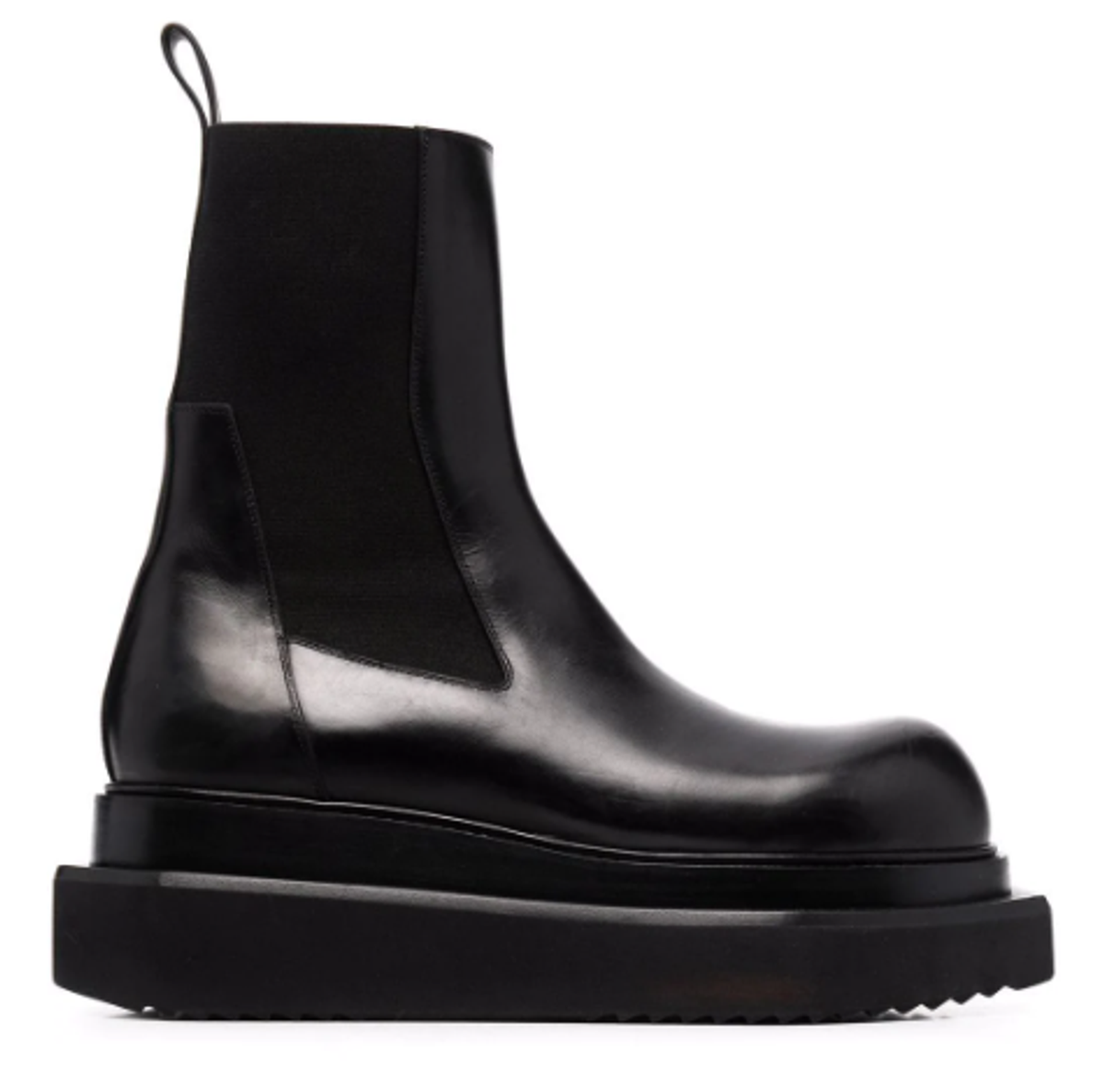 Rick Owens Black Beatle Turbo Cyclops Chelsea Boots