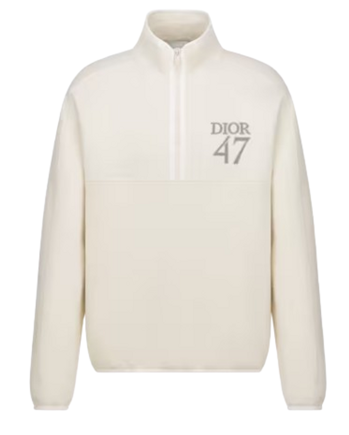 Dior White Cotton Fleece Logo Sweater