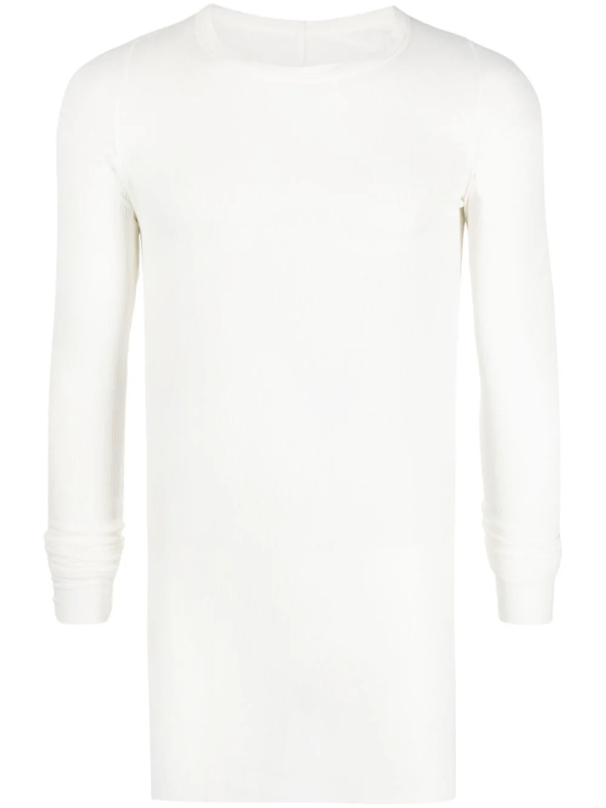 Rick Owens White Long-sleeve Fine-ribbed T-shirt