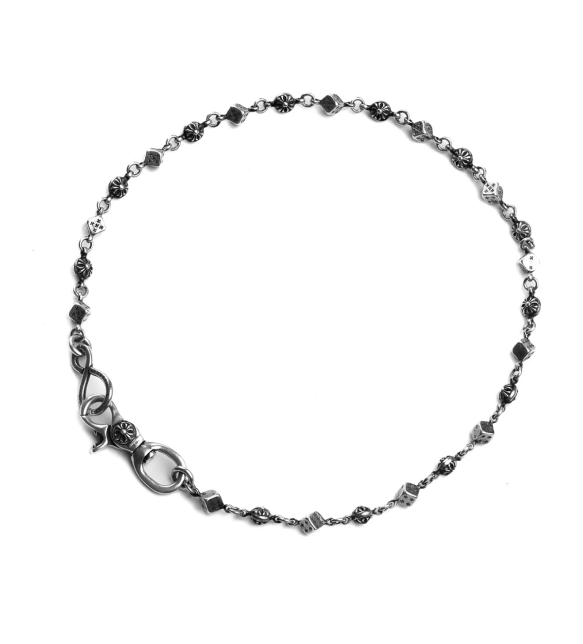 Chrome Hearts Silver Dice Chain