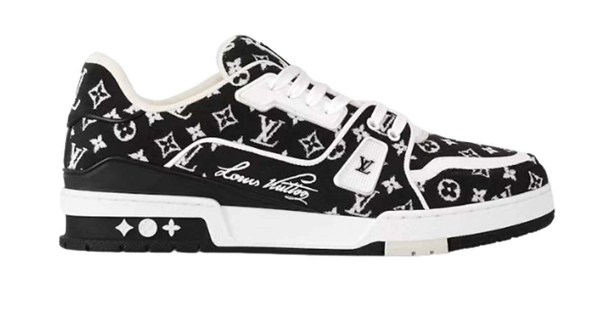 Louis Vuitton Black LV Trainer Sneakers