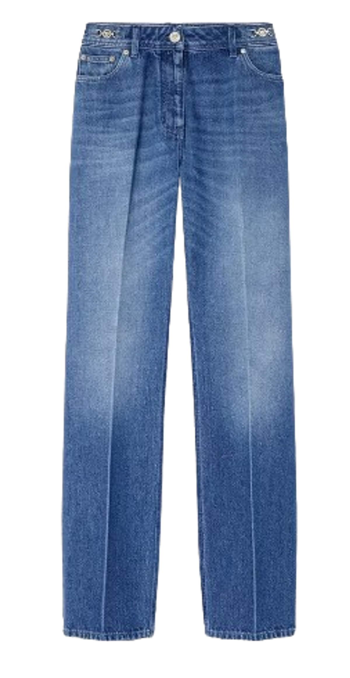 Versace Tailored Boyfriend Blue Jeans
