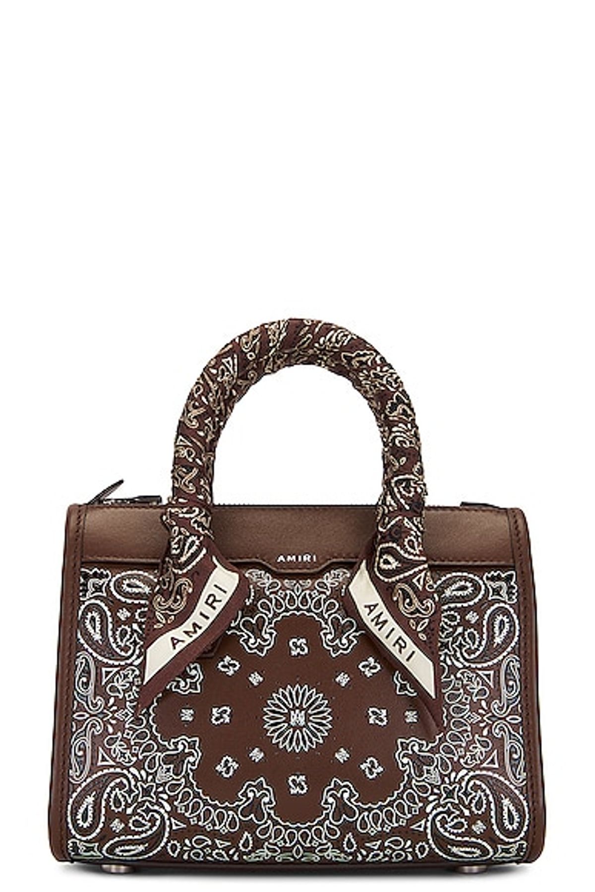 Amiri Brown Bandana Micro Triangle Bag