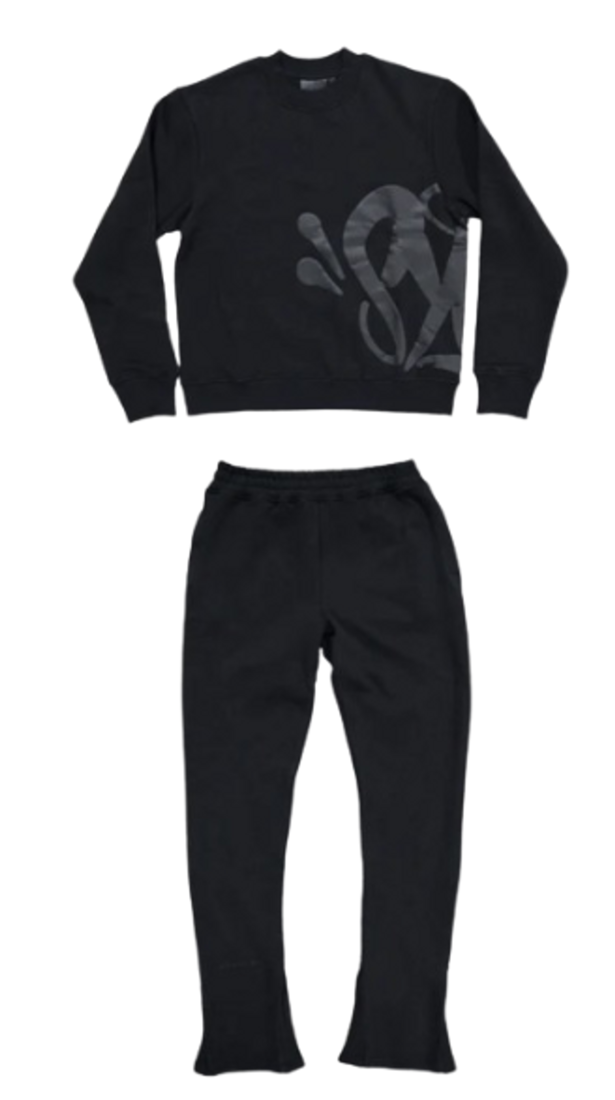 Syna World Black Og Crew Tracksuit | WHAT’S ON THE STAR?