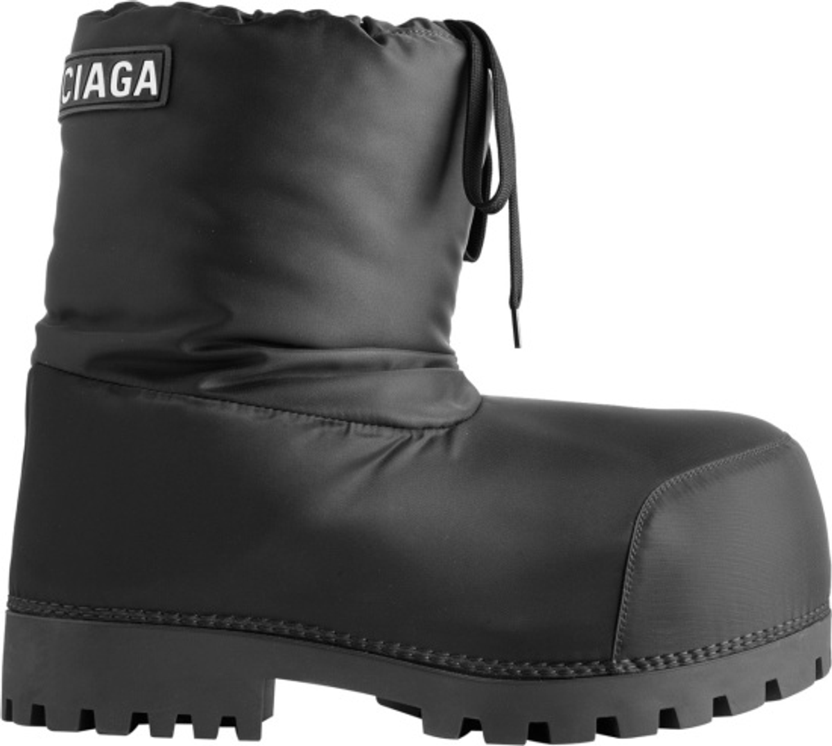 Balenciaga Black Nylon Short Alaska Snow Boots