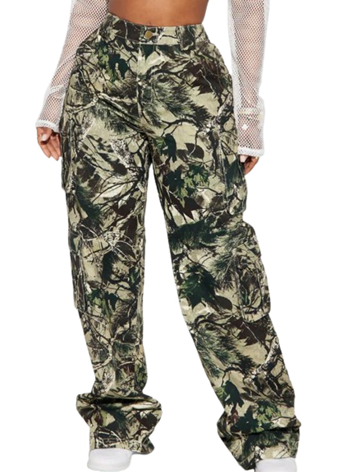 FashionNova Tall Outdoor Feels Camo Utility Pants