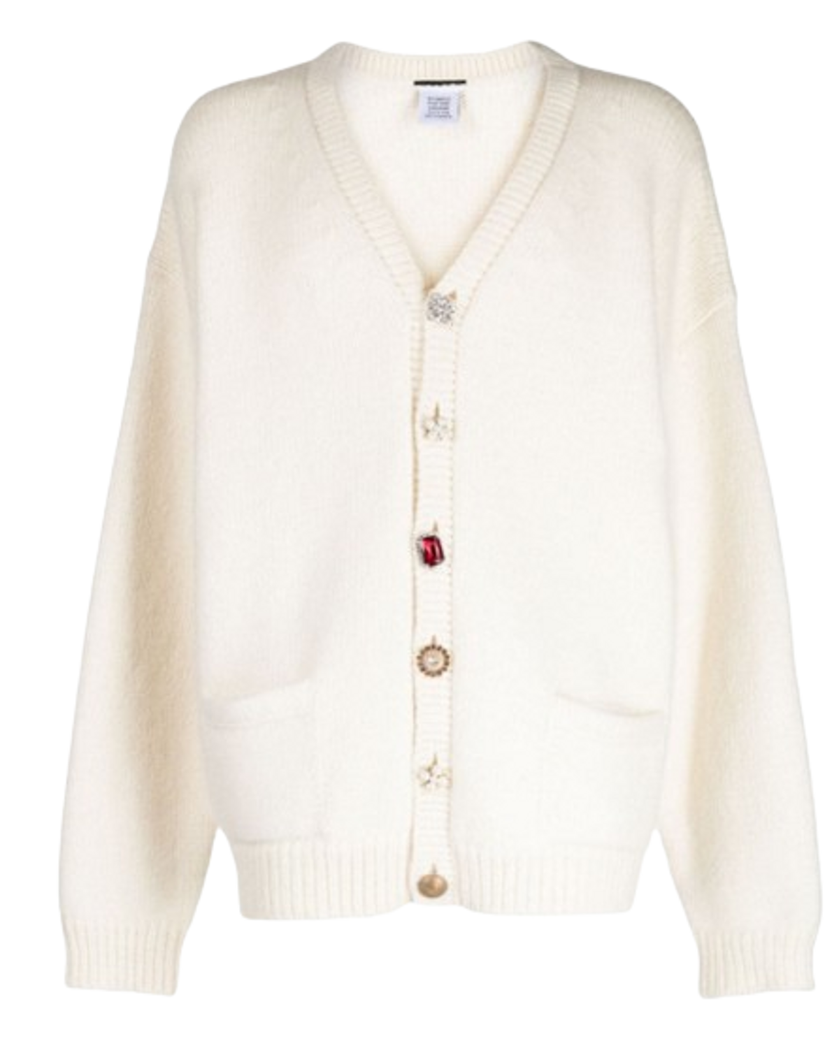 Vetements Off White Fancy Cardigan WHAT’S ON THE STAR?