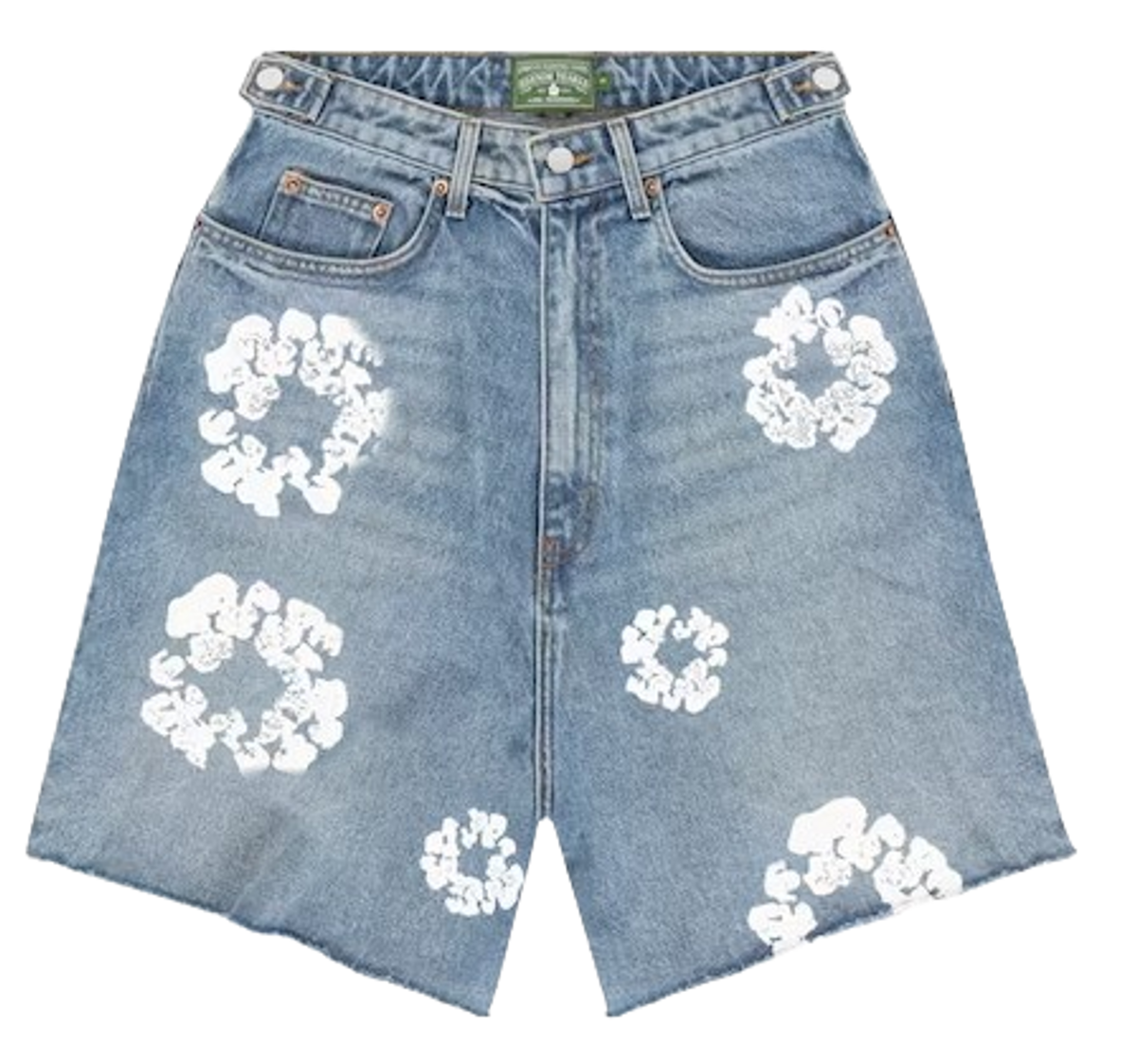 Levi’s × Denim Tears Cotton Wreath Light Wash Jean Shorts WHAT’S ON