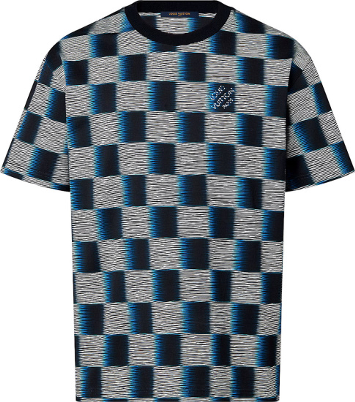 Louis Vuitton Navy Blue And Grey Damier Rush T-Shirt
