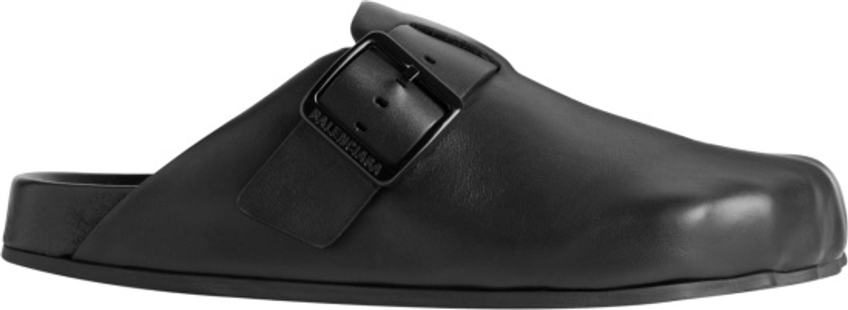 Balenciaga Black Shaped Toe Sunday Sandals