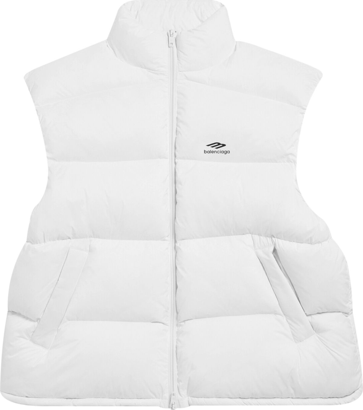 Balenciaga 3b Ski White Puffer Vest