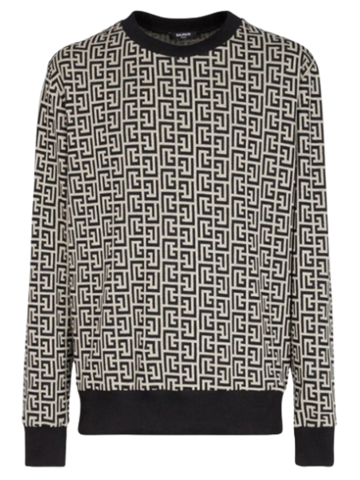 Balmain Black Jersey Sweatshirt