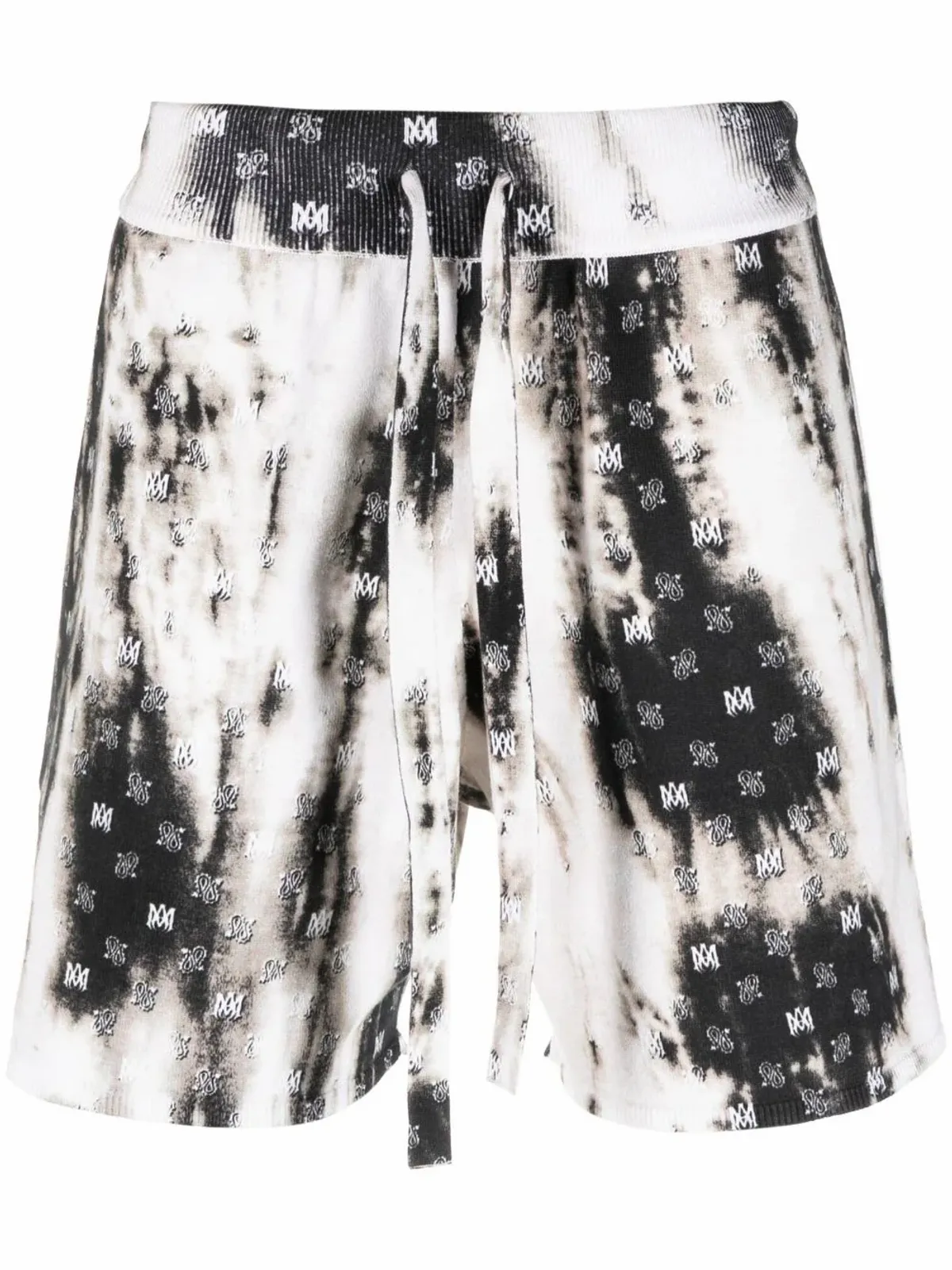 Amiri Monogram-Pattern Cotton Shorts