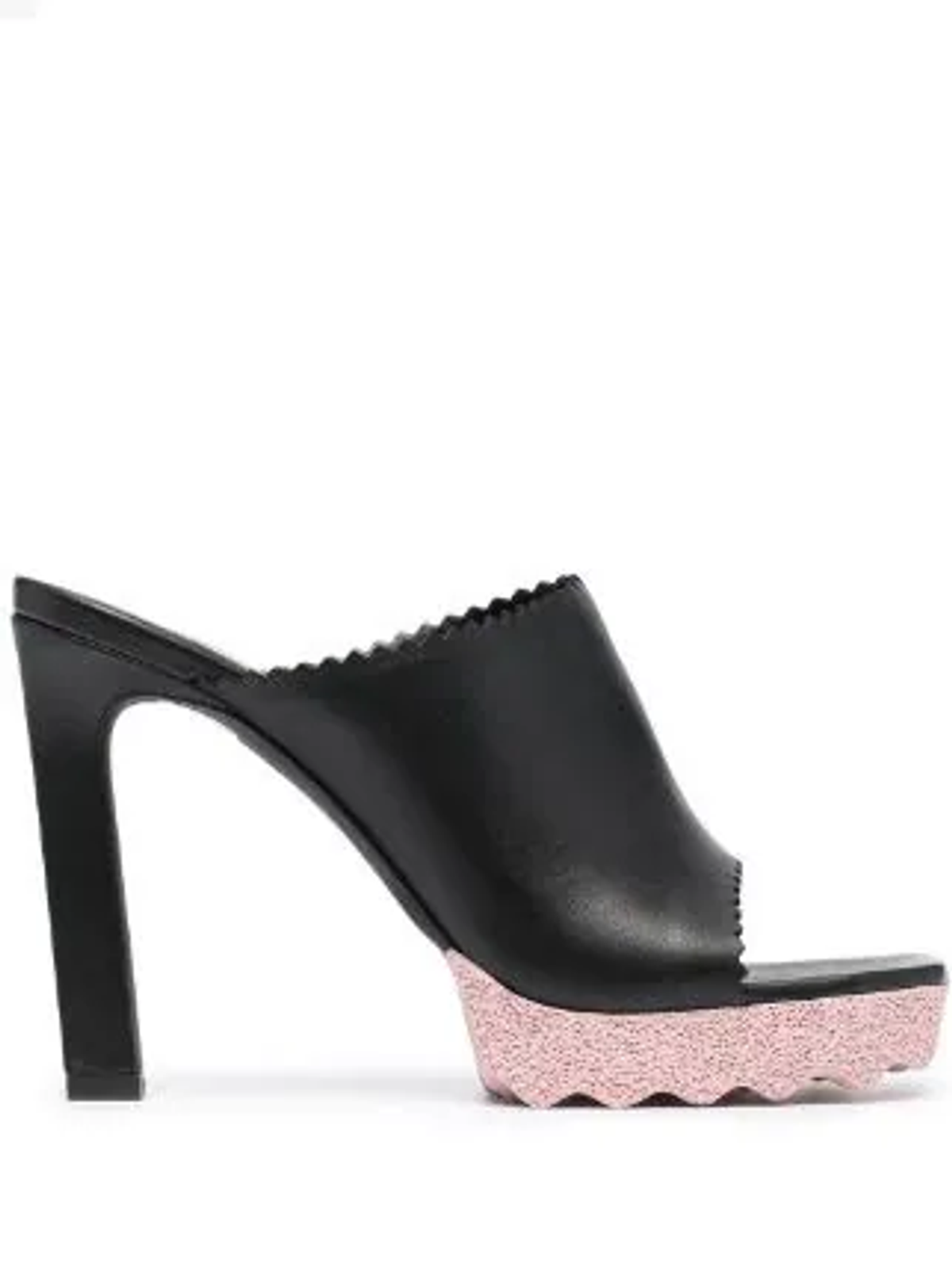 Off-White Black Sponge High-heel Mules