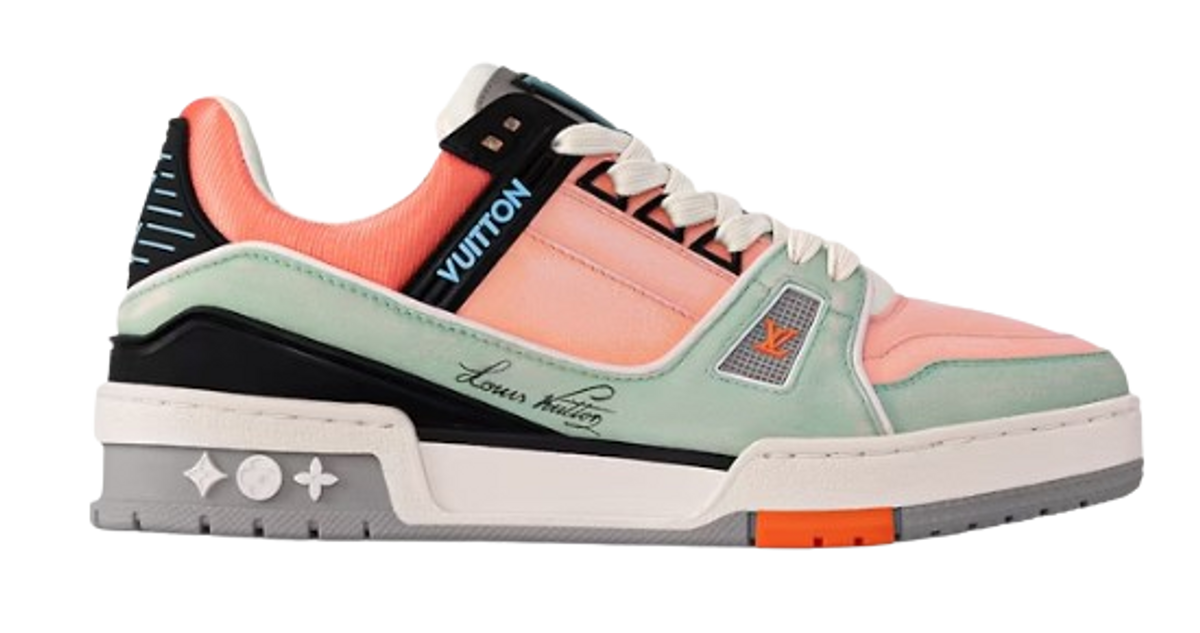 Louis Vuitton Orange LV Trainer Sneakers