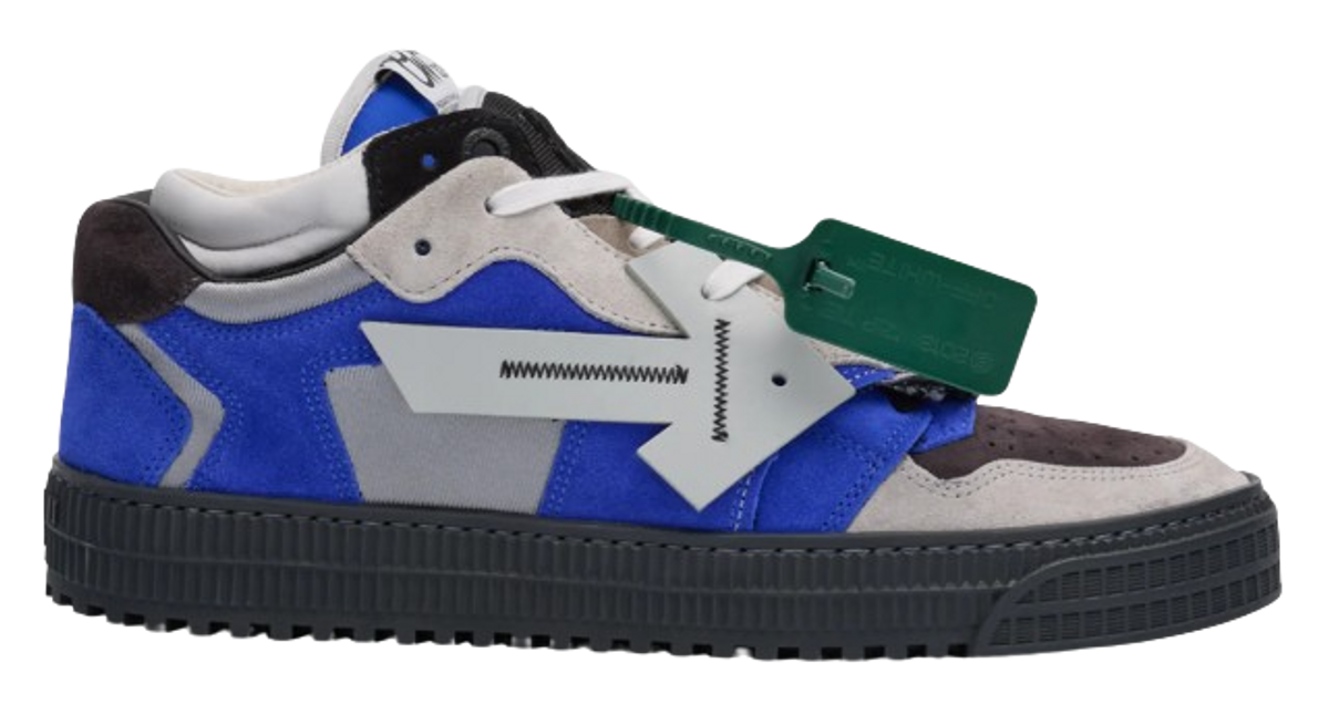Off-White Black Floating Arrow Suede Low-top Sneakers