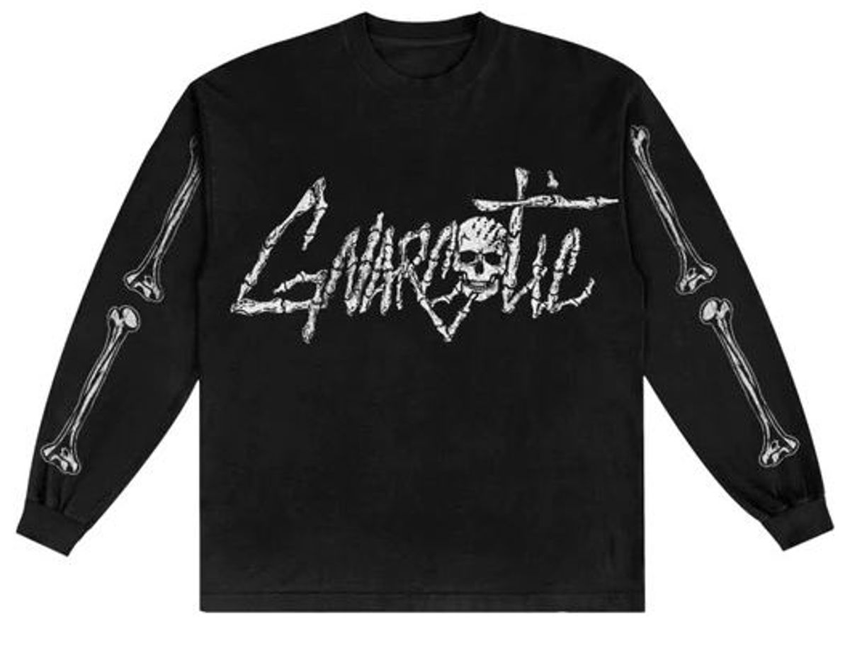 Gnarcotic Bones Logo Black Long Sleeve