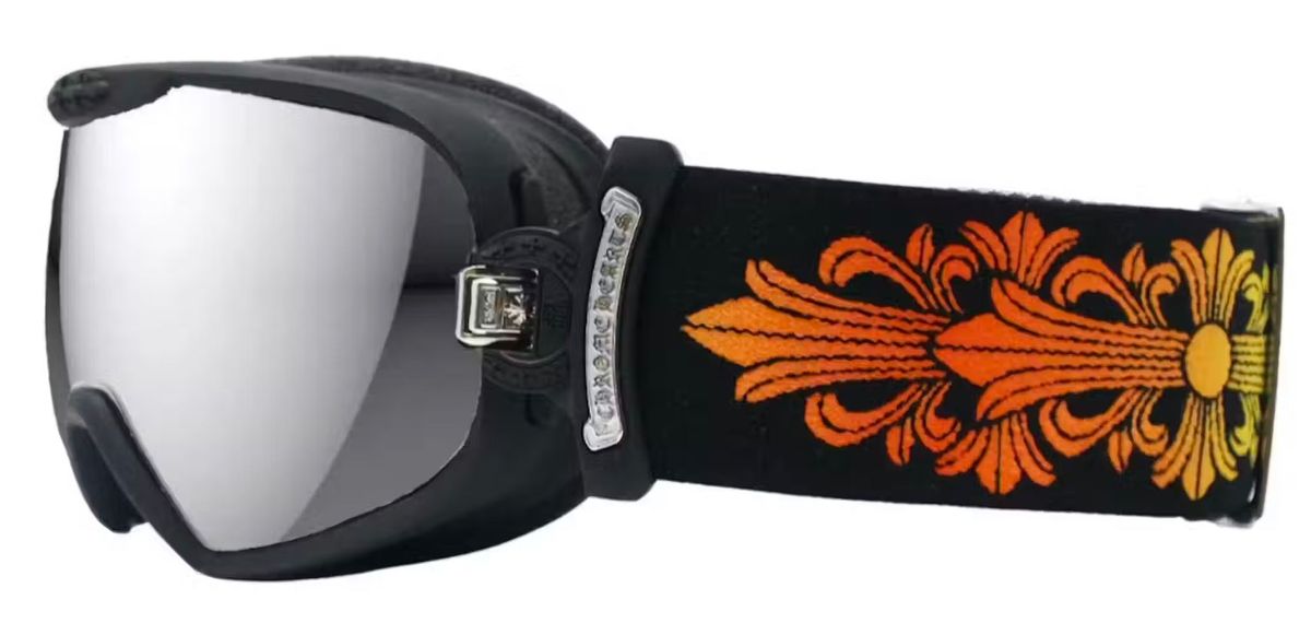 Chrome Hearts Black With Multi Color Strap Goggles