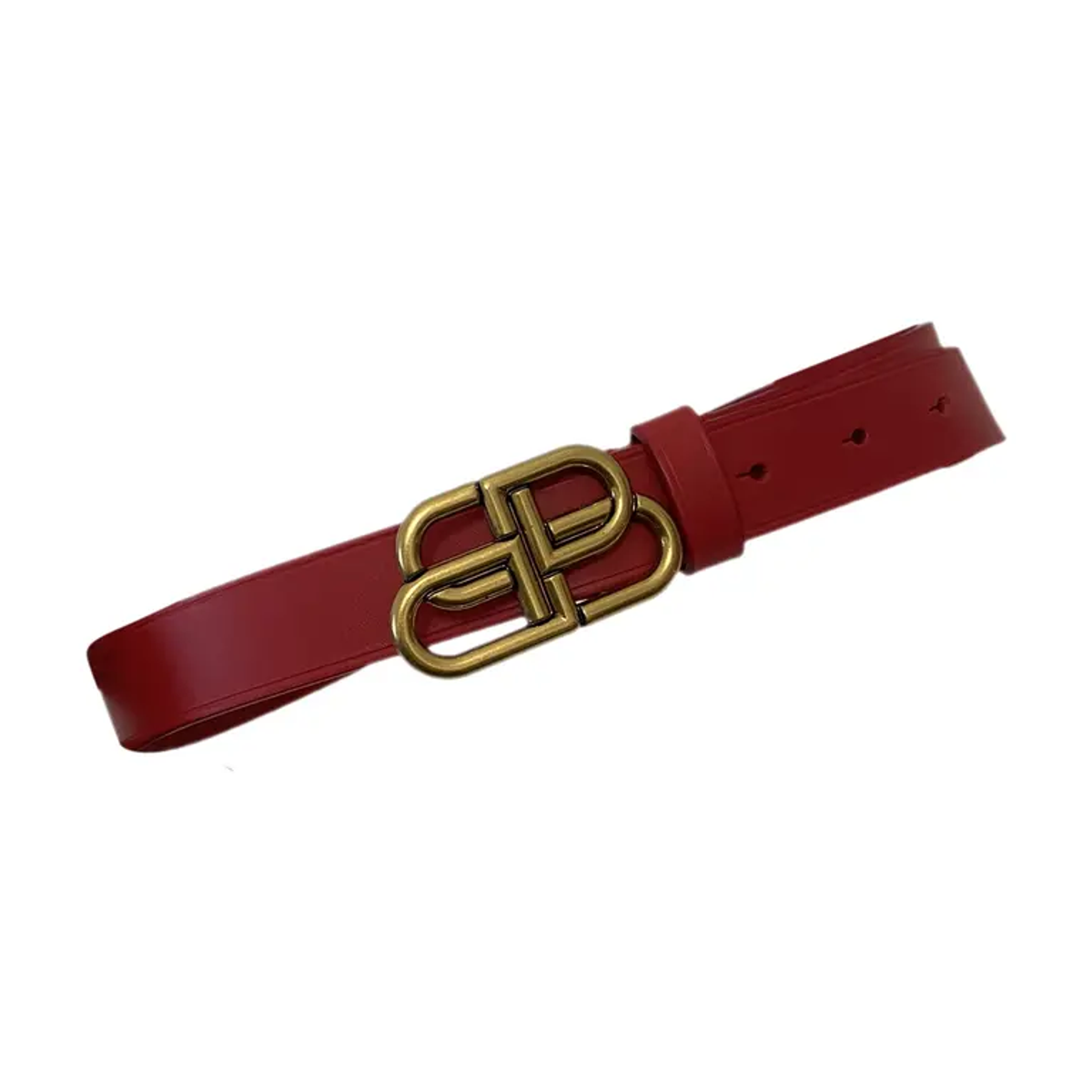 Balenciaga Red Leather Belt