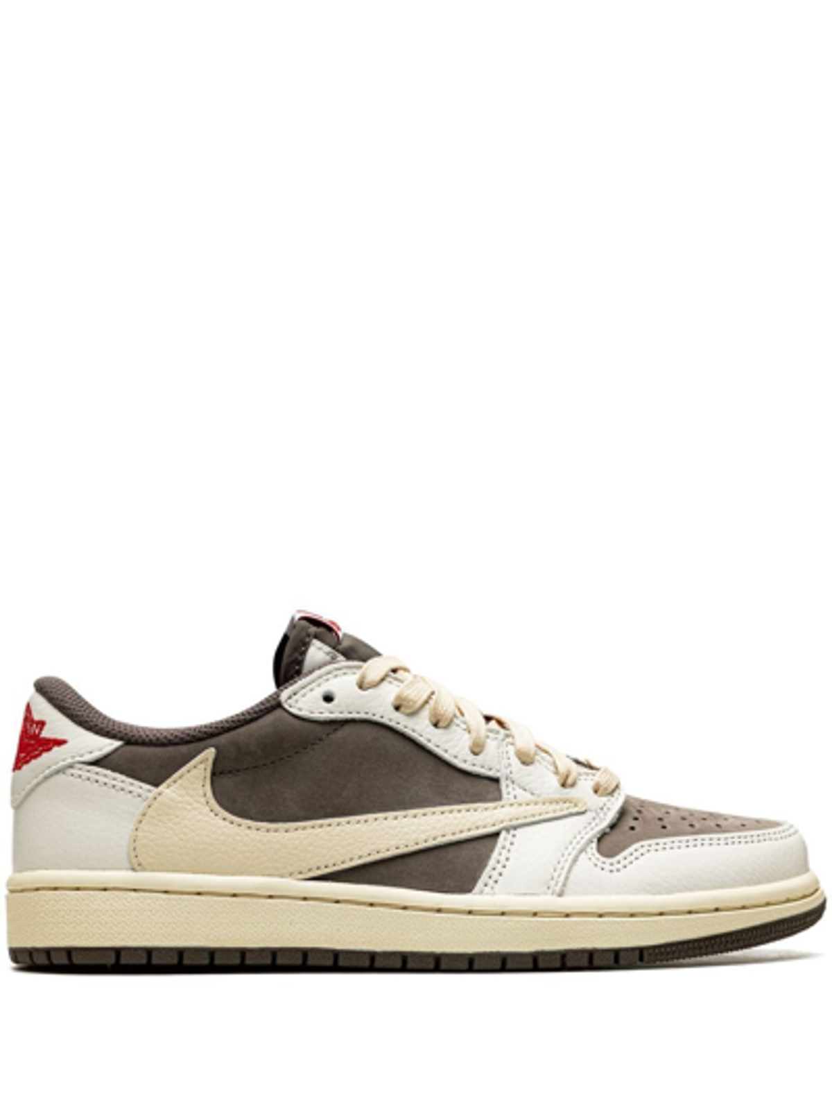 Nike × Cactus Jack Brown Air Jordan 1 Low Og Sneakers