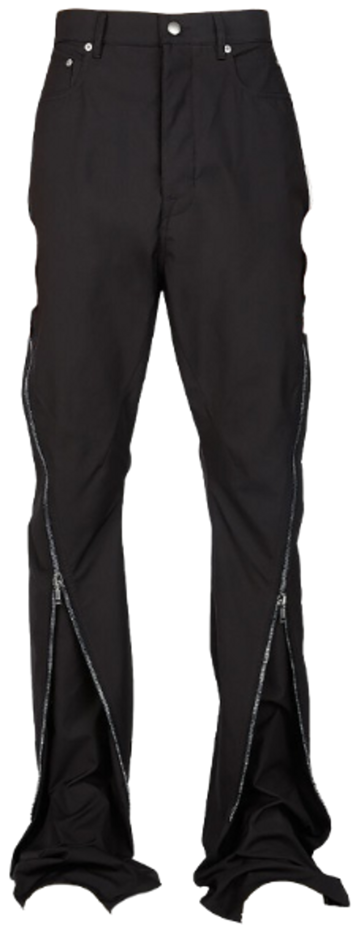 Rick Owens Black Bolan Banana Zip Pants