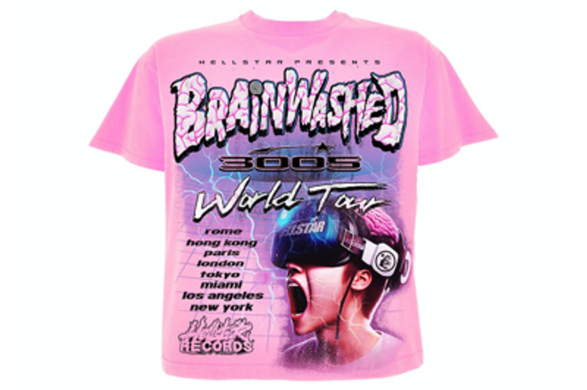 Hellstar Pink Brainwashed World Tour T-shirt