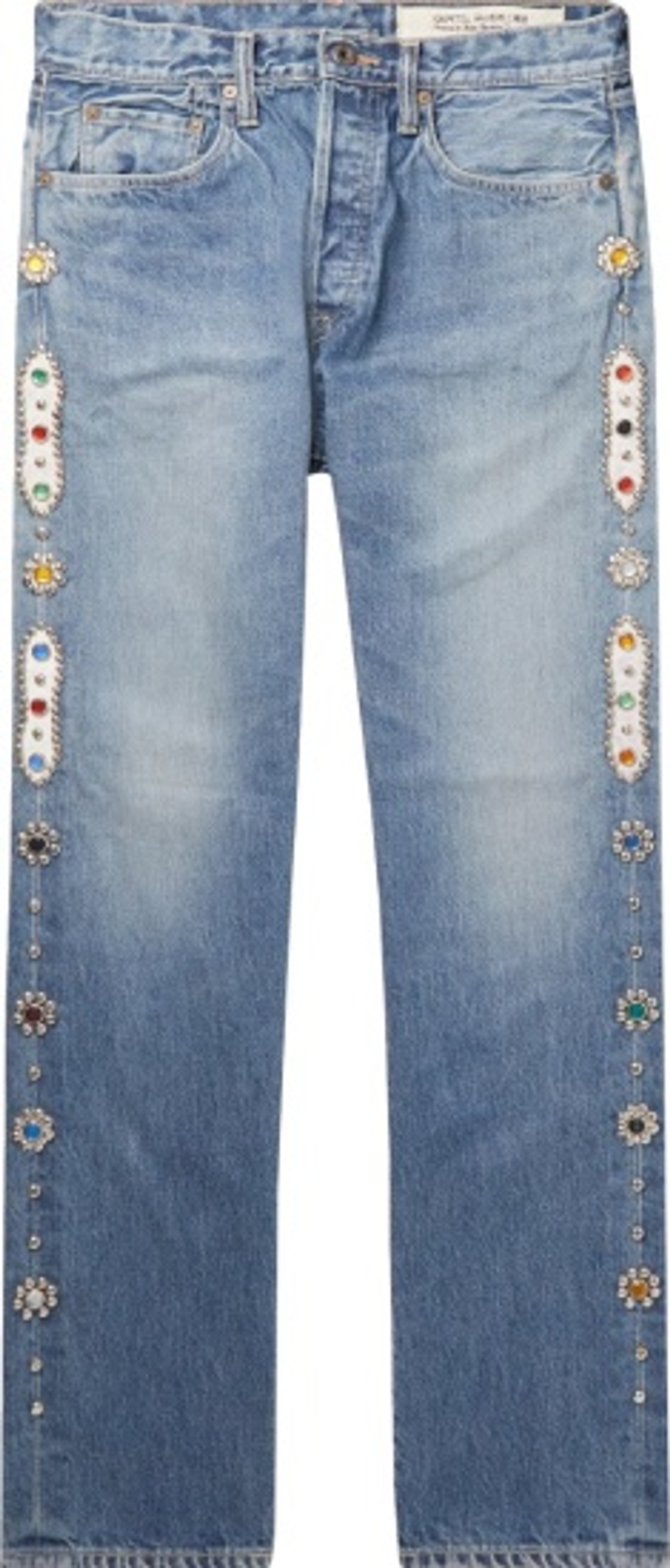 Kapital Blue Gem Studded Denim Jeans