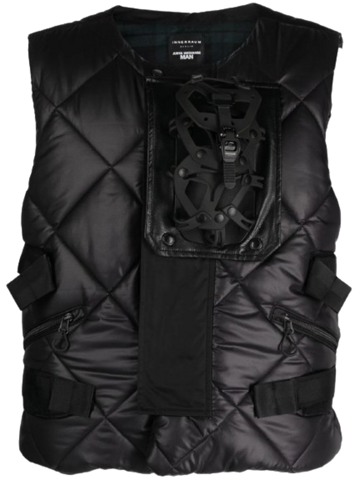 Junya Watanabe Round Neck Black Padded Gilet
