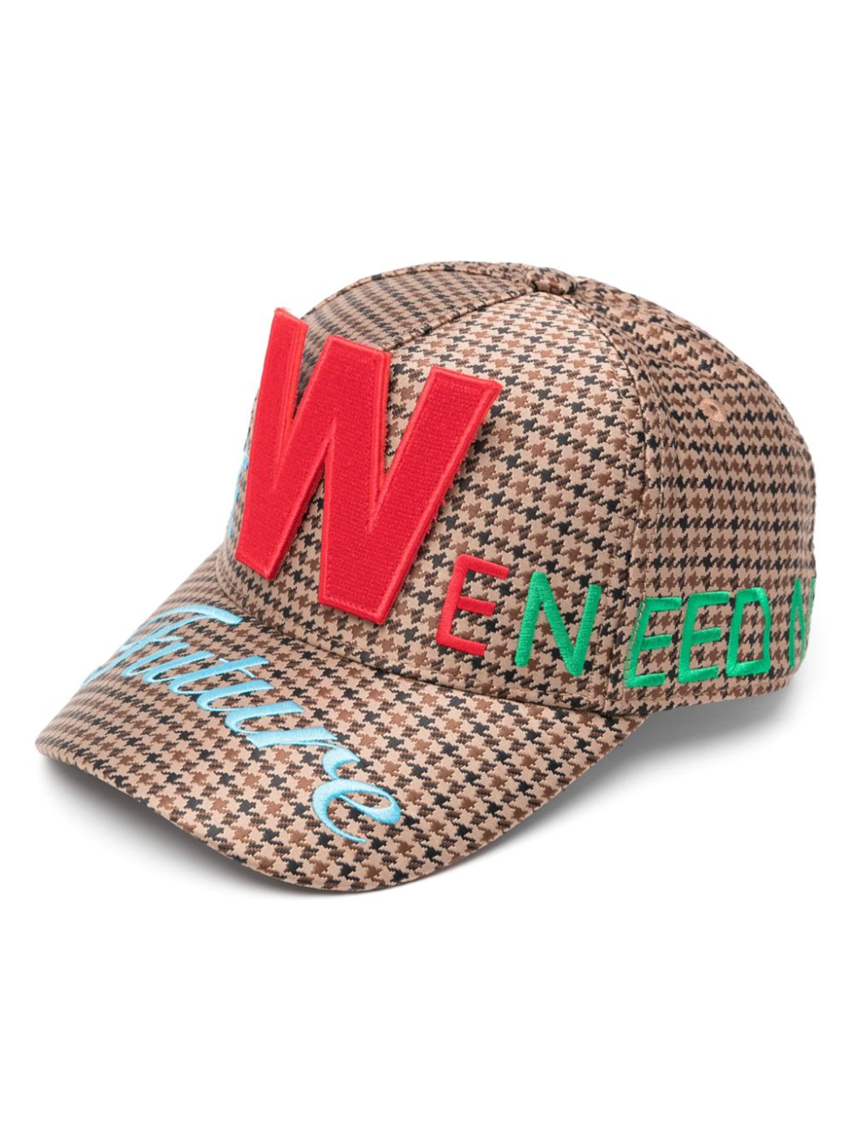 Walter van Beirendonck Brown Logo-patch Cotton Cap