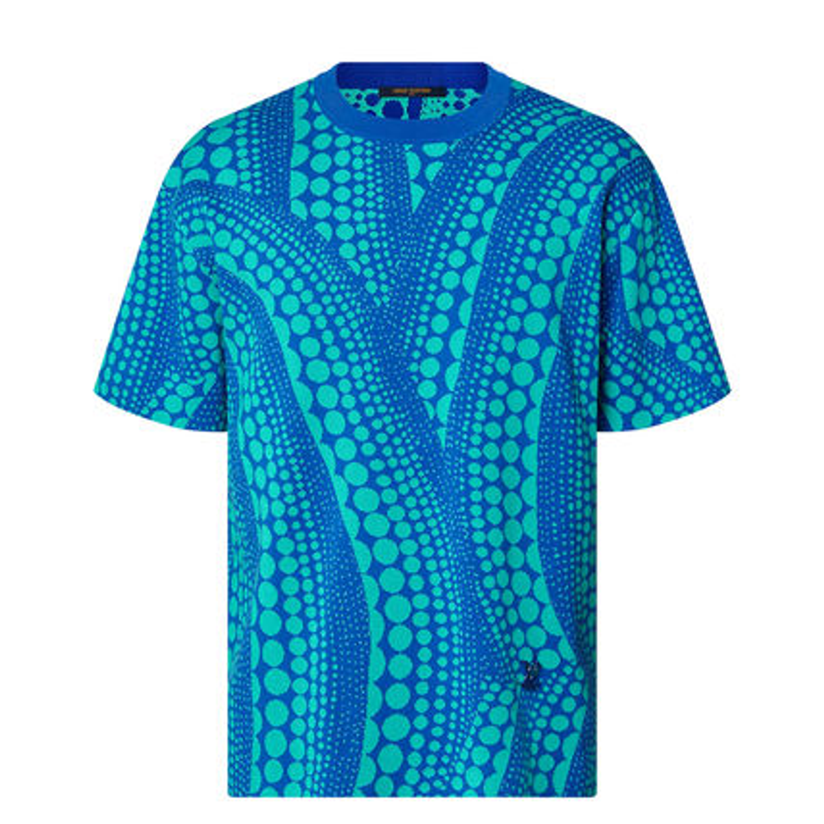 Louis Vuitton Blue Crew Neck T-Shirts