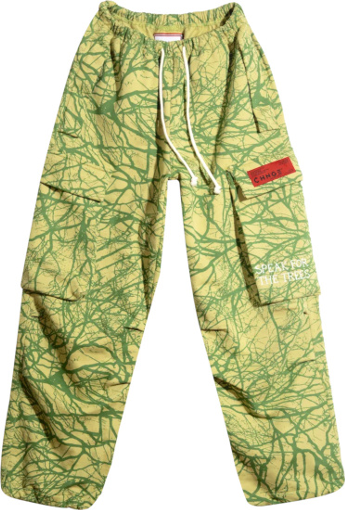 CHNGE Yellow And Green Forest Camo Cargo Pants