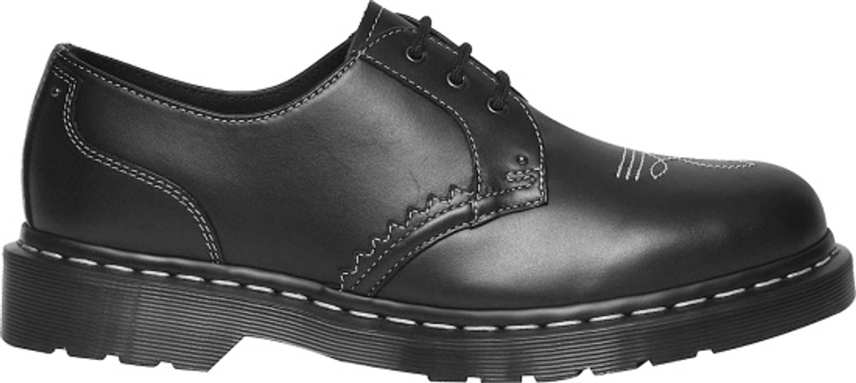Dr. Martens Black 1461 Gothic Americana Leather Oxford Shoes